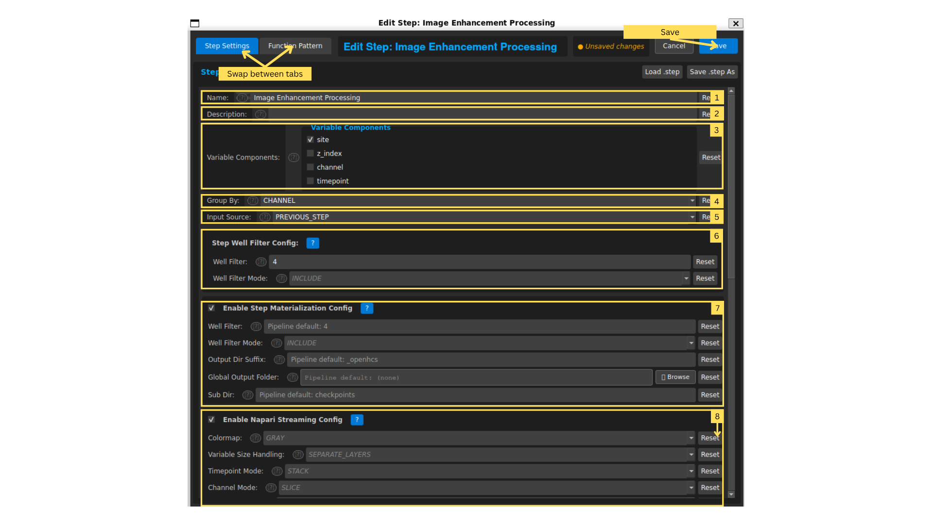 Step Editor